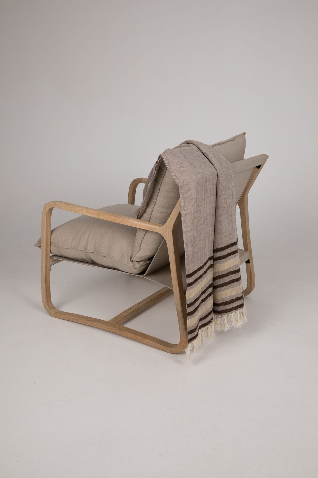 Drover Stripe Throw - Natural