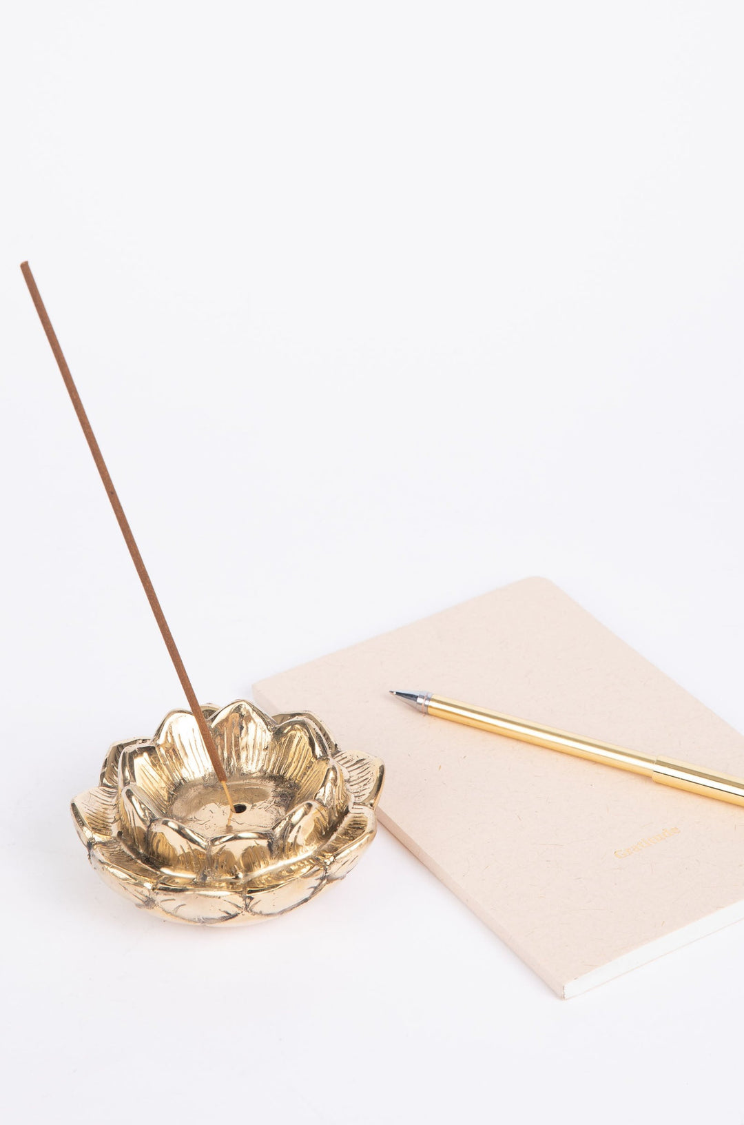 Lotus Incense Holder - Gold