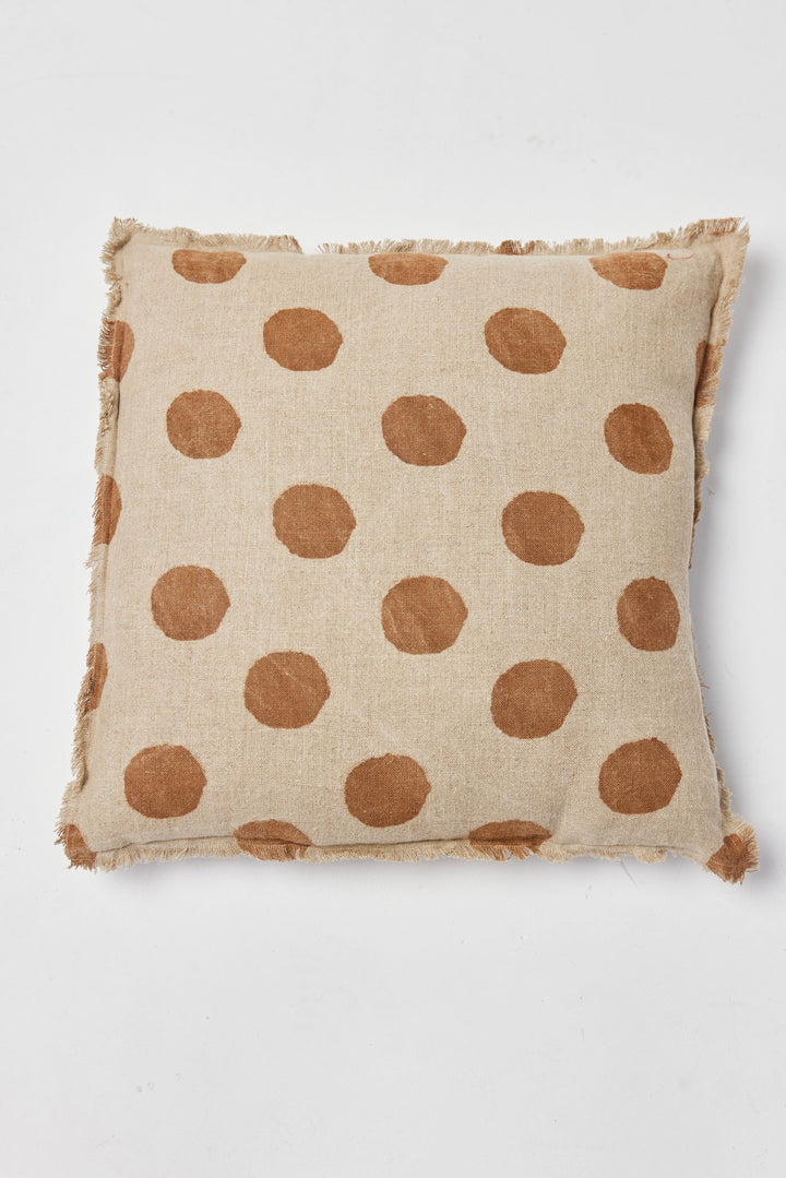 Lola Cushion - Brown Spot