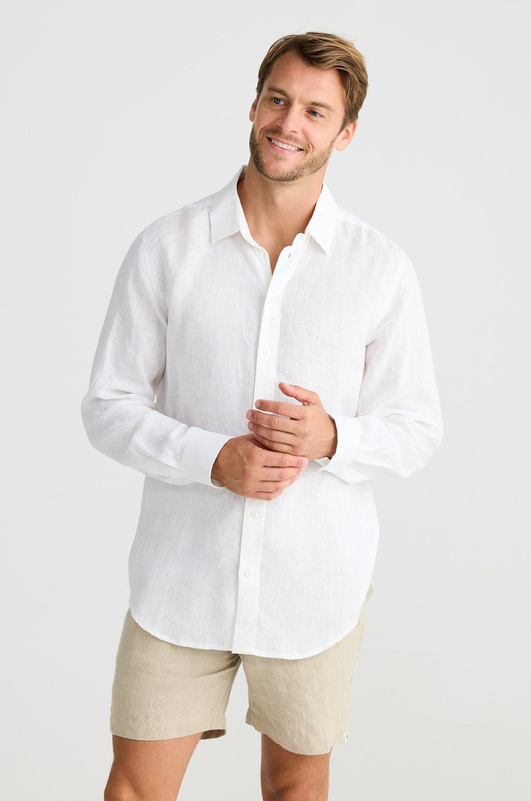 Oxford Shirt - White Linen