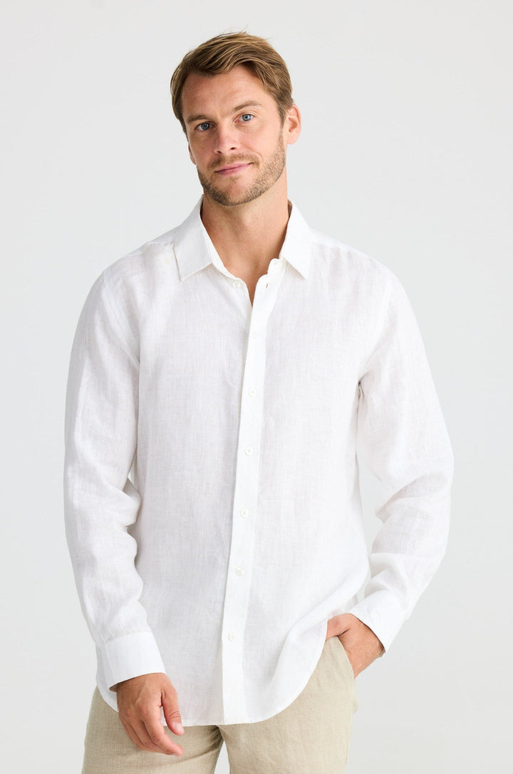 Oxford Shirt - White Linen