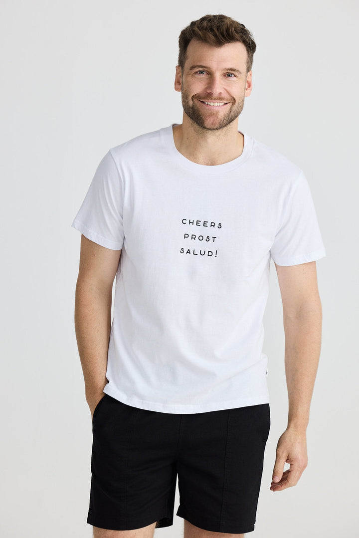 Cheers Tee - White