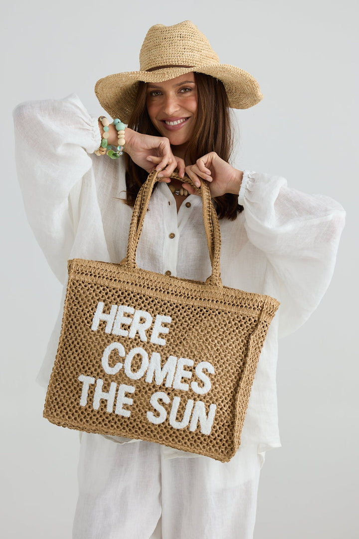 Here Comes The Sun Bag - Natural