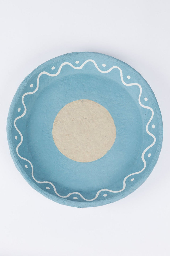 Solitude Plate - Green w Natural Spot