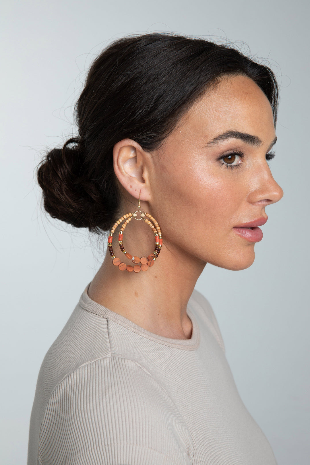 Rosetta Earrings - Rust