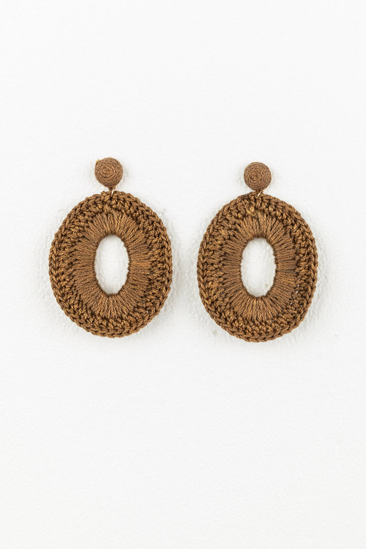 Gladstone Earrings - Taupe