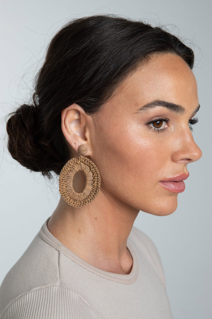 Gladstone Earrings - Taupe