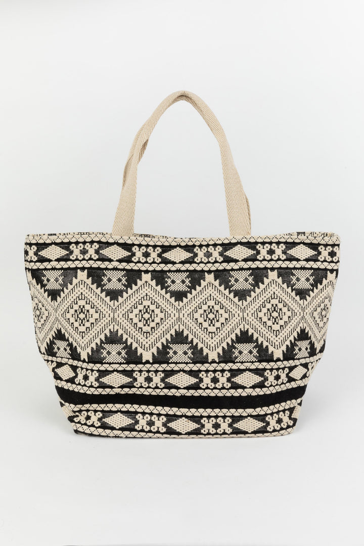 Inca Tote - Black W Creme