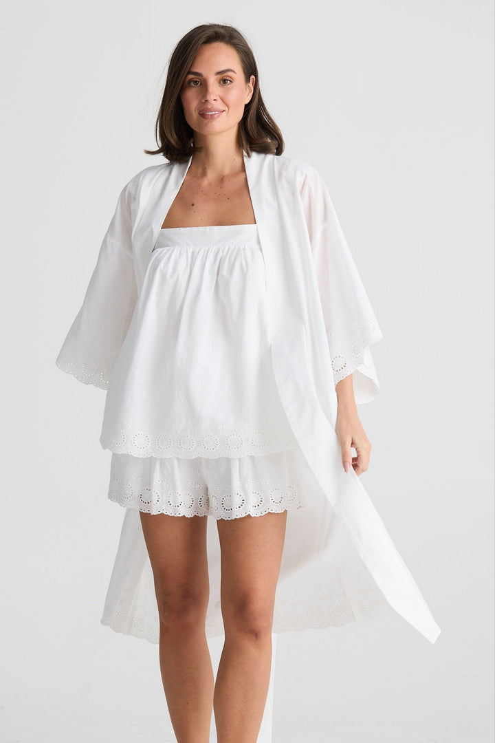 Lazy Sunday Robe - White