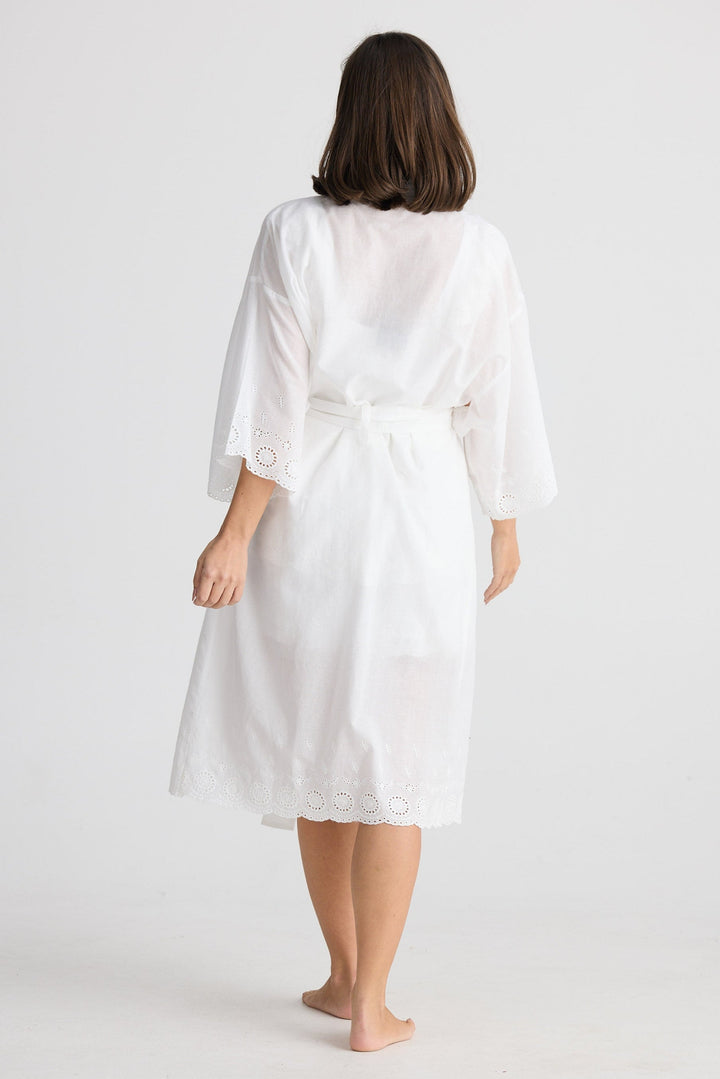 Lazy Sunday Robe - White