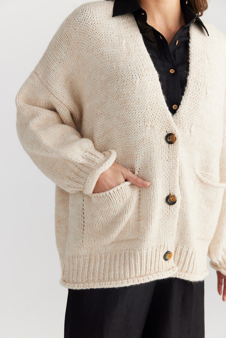 Abrazo Cardigan - Natural