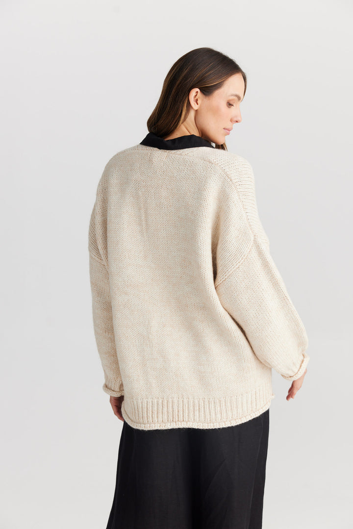 Abrazo Cardigan - Natural