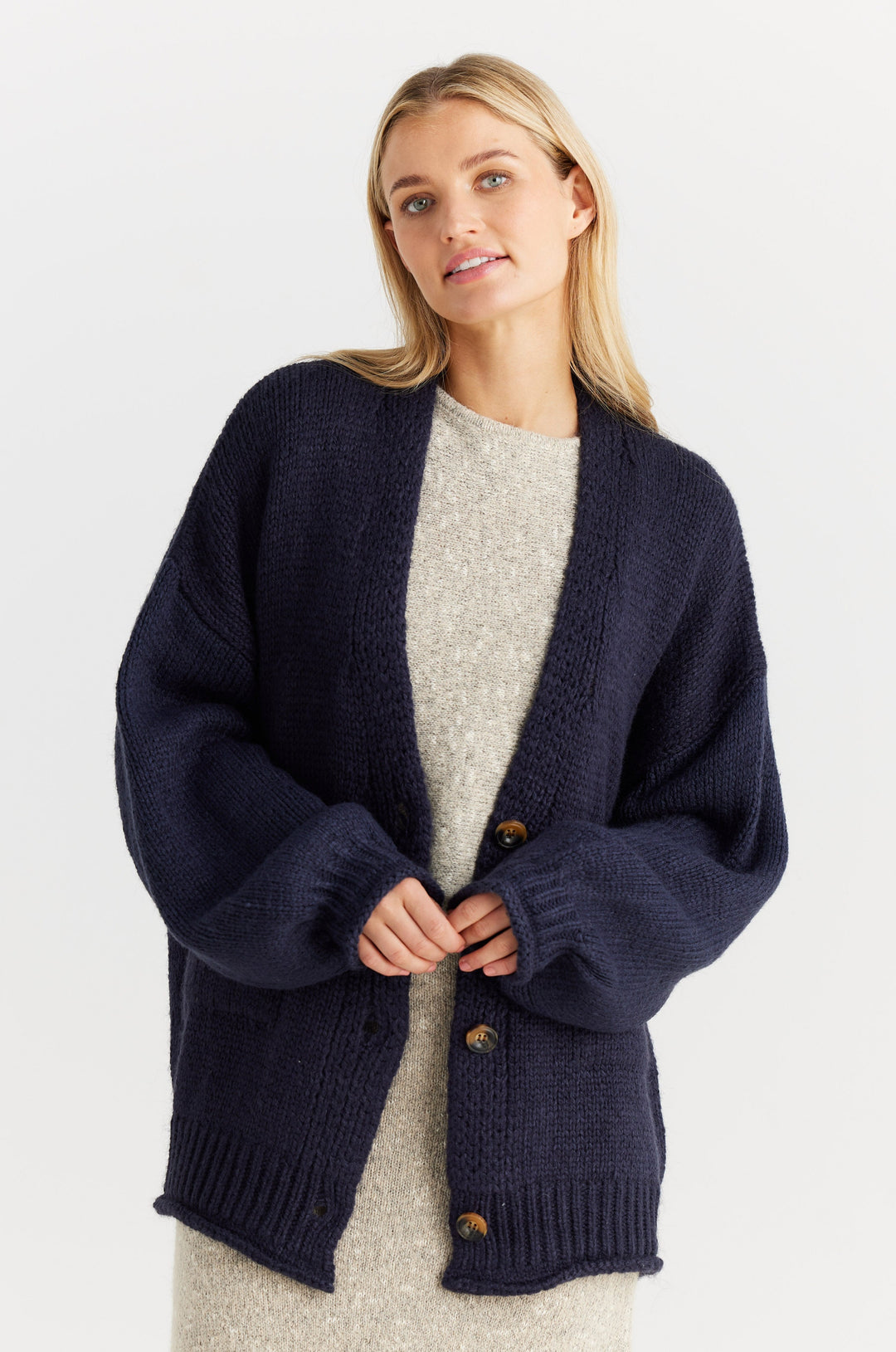 Abrazo Cardigan - Navy