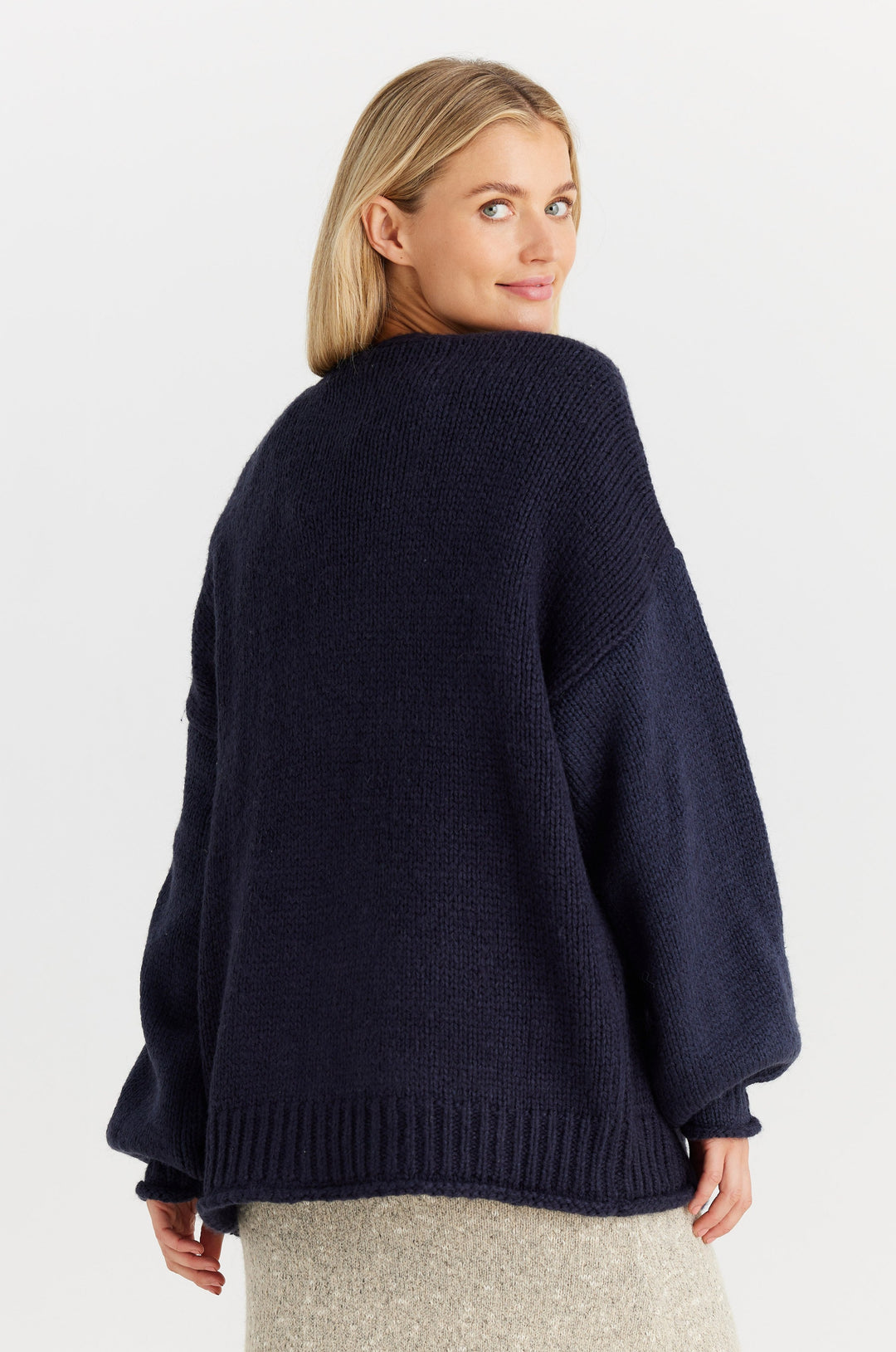 Abrazo Cardigan - Navy