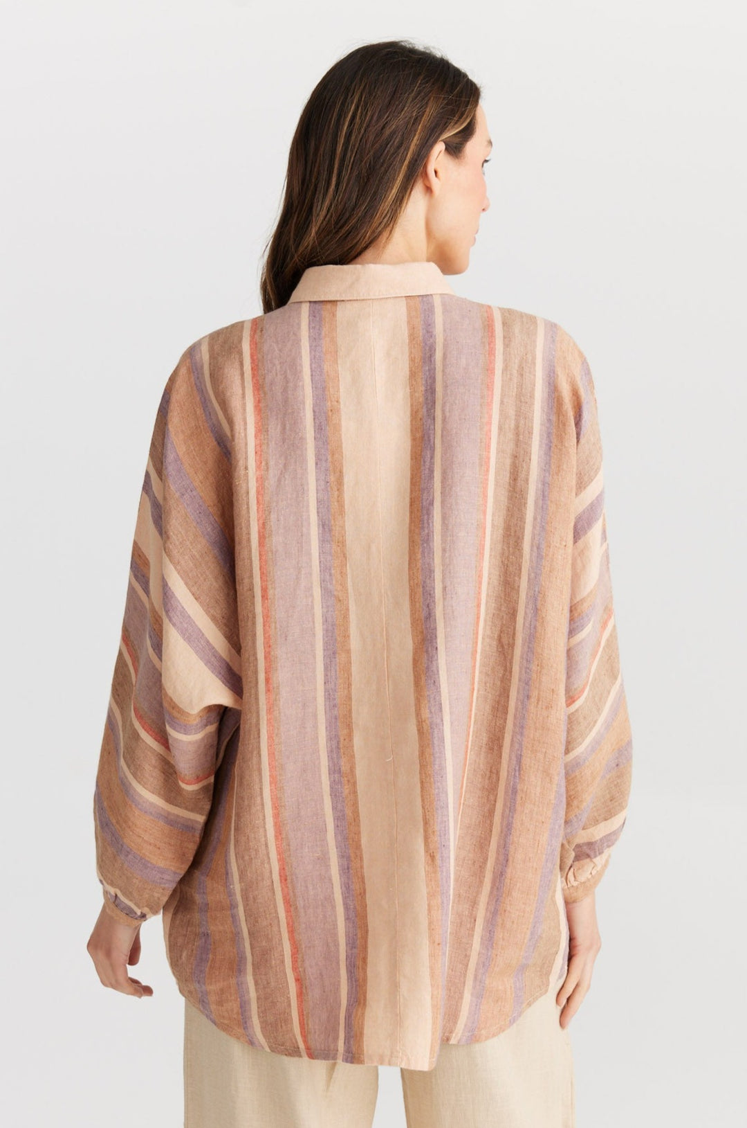 Milano Shirt - Santal Stripe