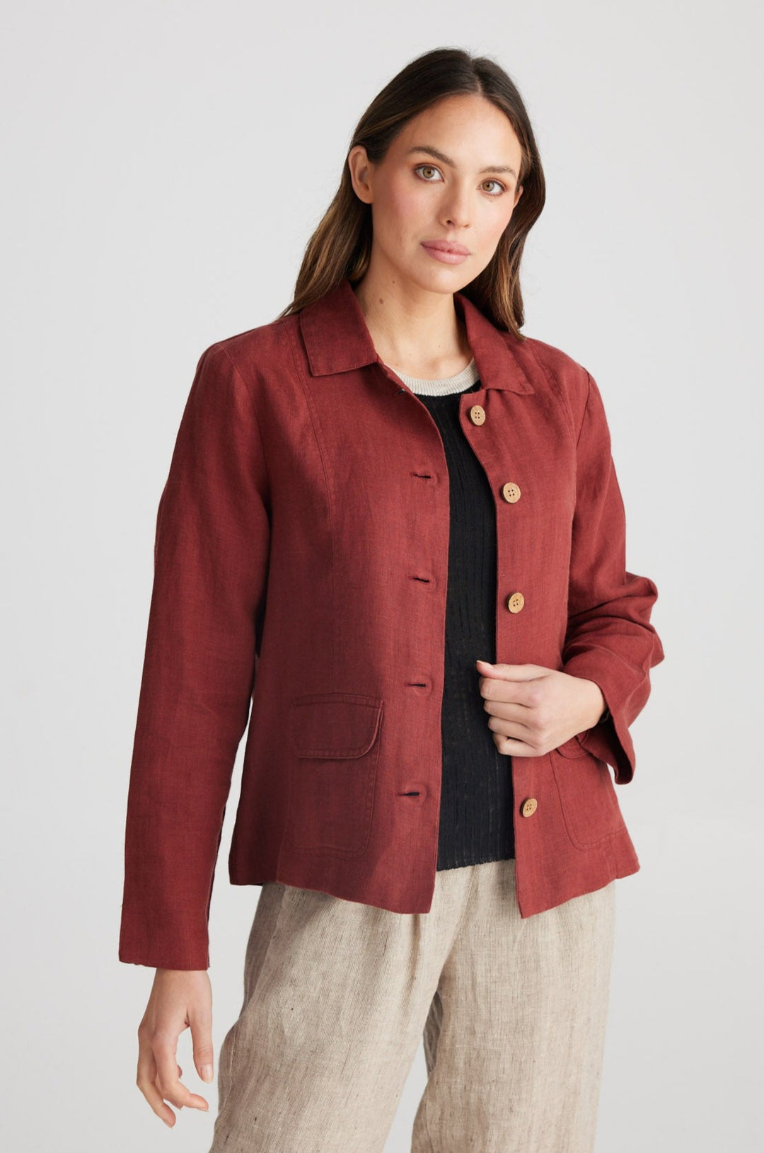 Perdon Jacket - Wine