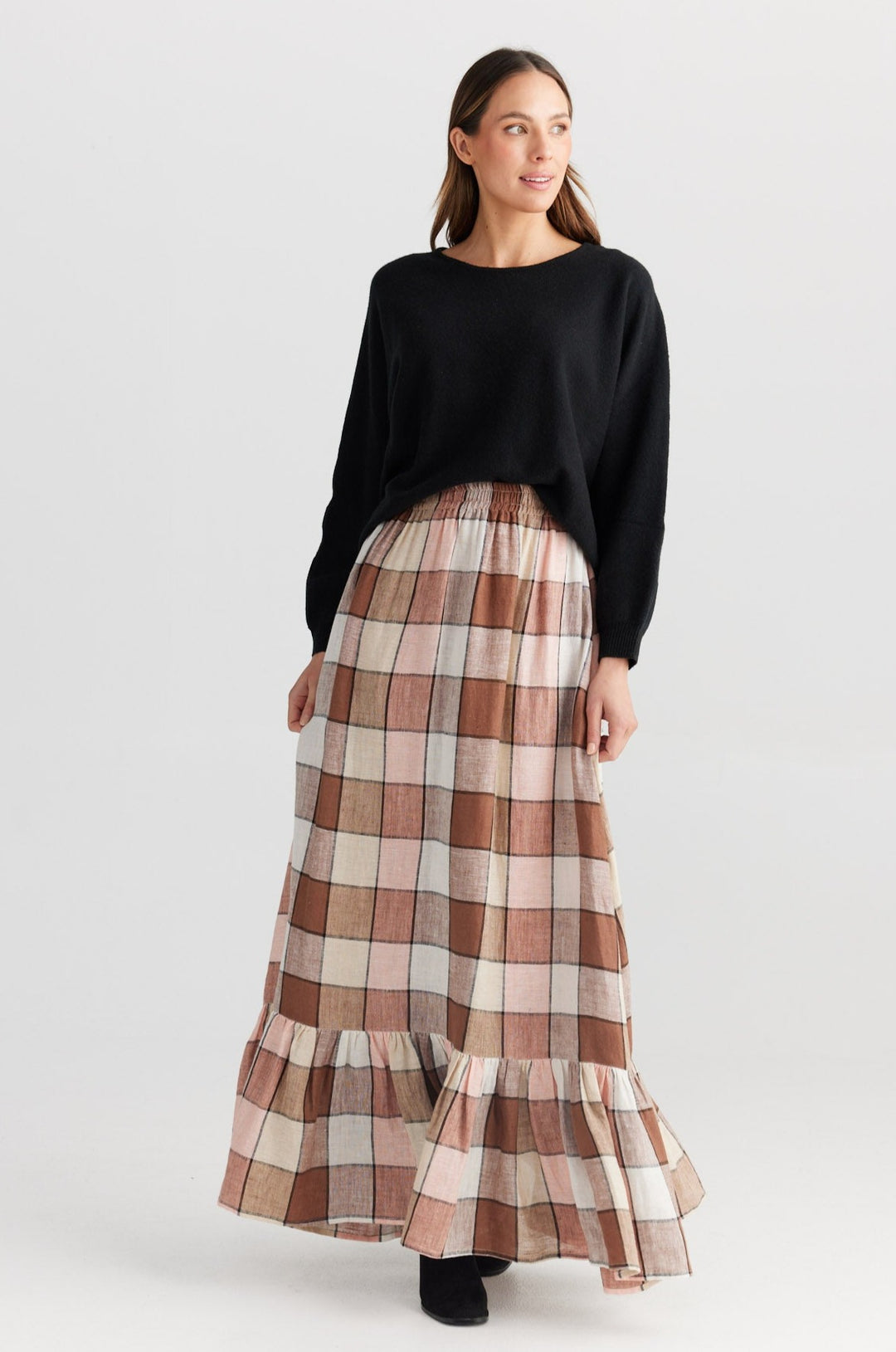 Bella Skirt - Catalan Check