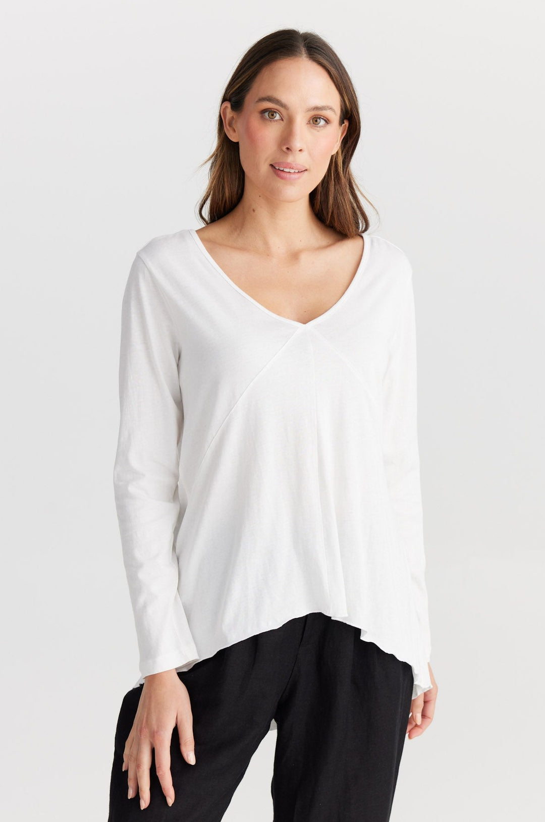 Congo Long Sleeve Top - White