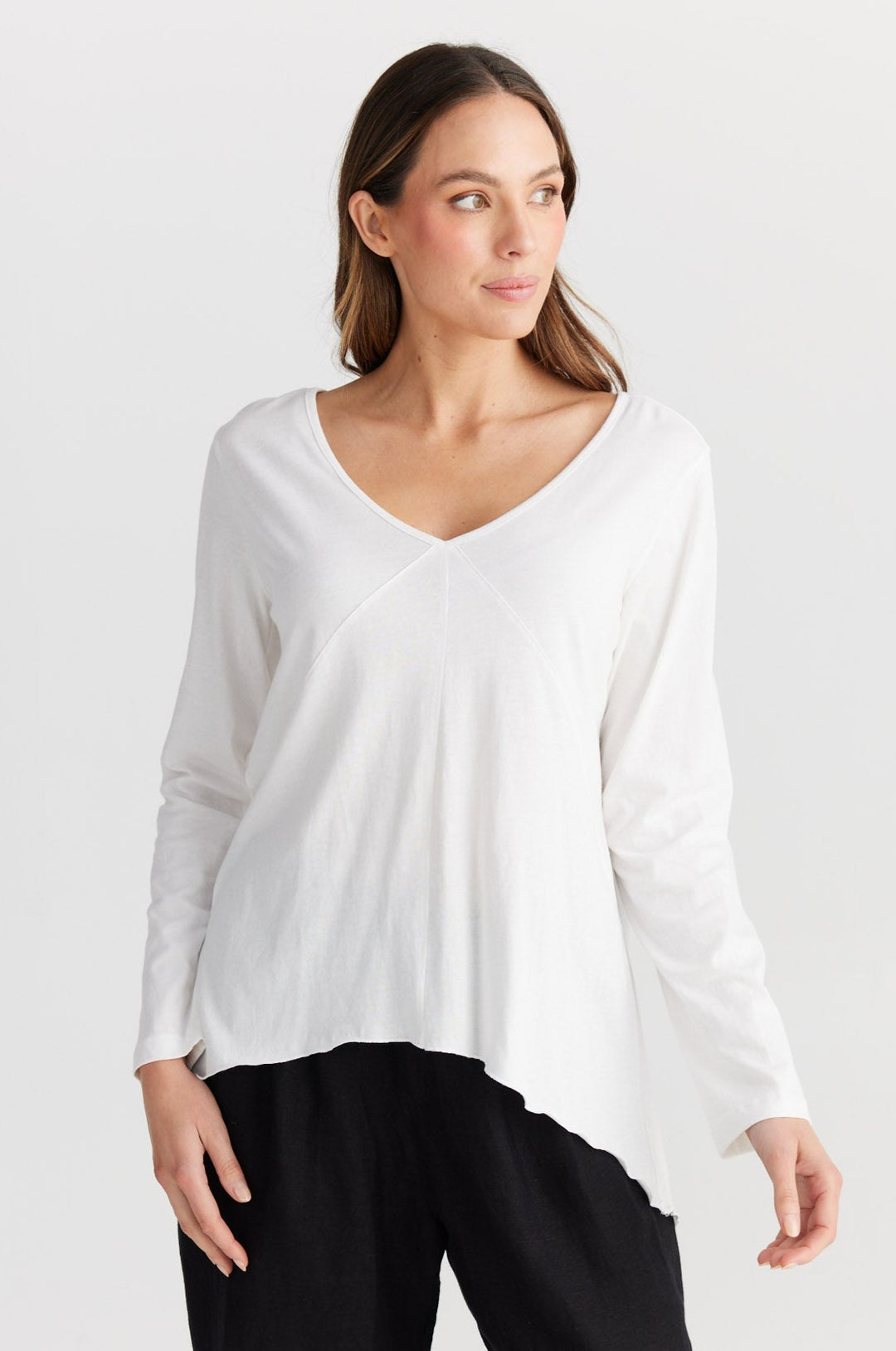 Congo Long Sleeve Top - White