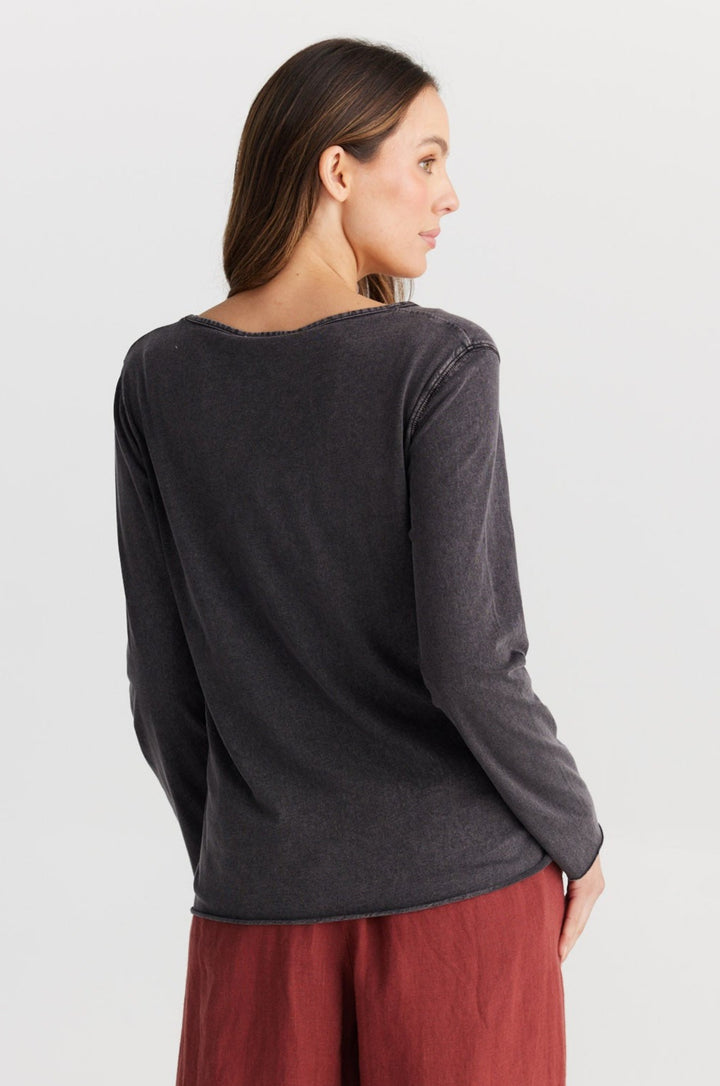 Kasai Long Sleeve Top - Black