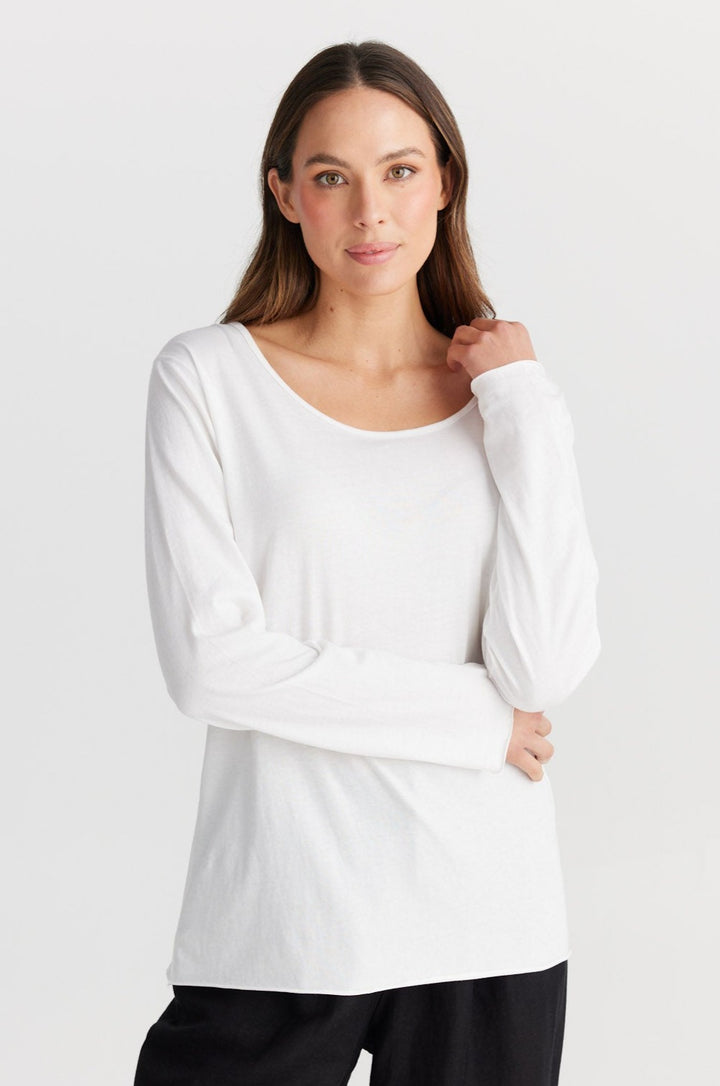 Kasai Long Sleeve Top - White