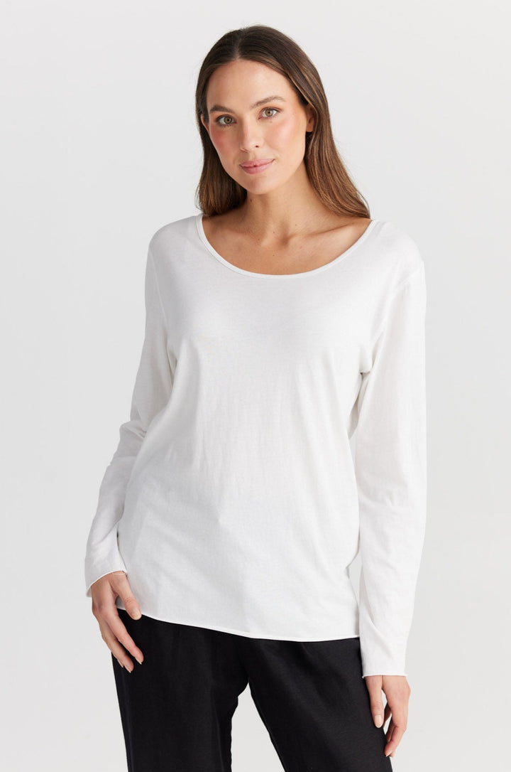 Kasai Long Sleeve Top - White