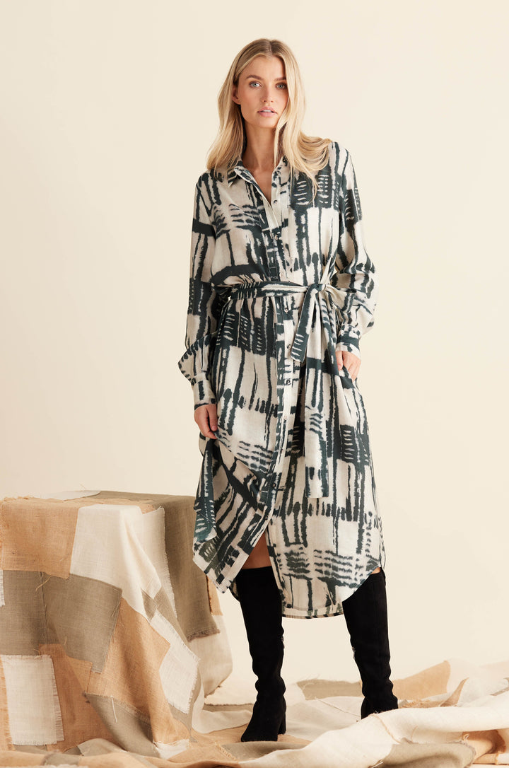 Cadiz Shirt Dress - Ebony