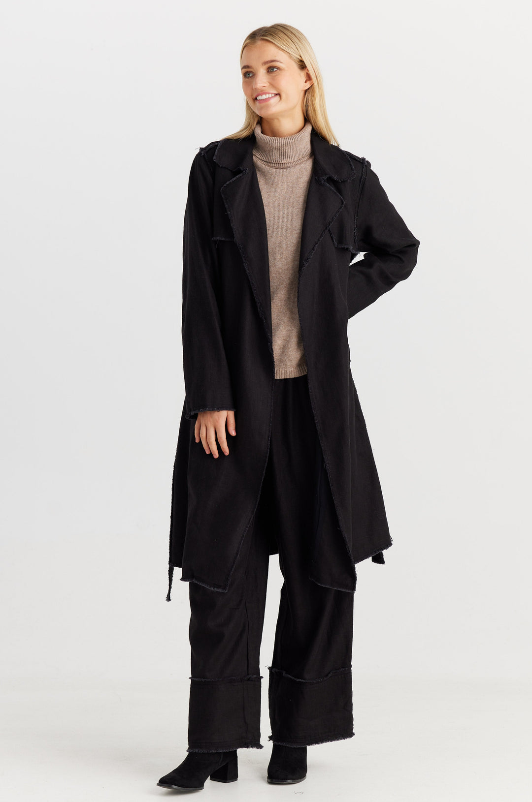 Mia Trench Coat - Black