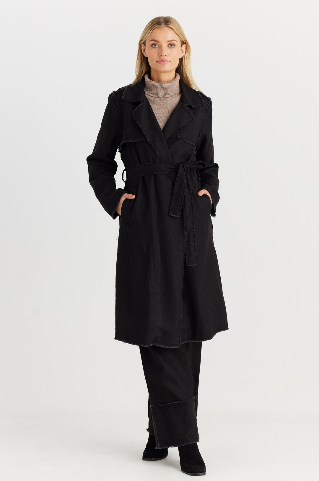 Mia Trench Coat - Black