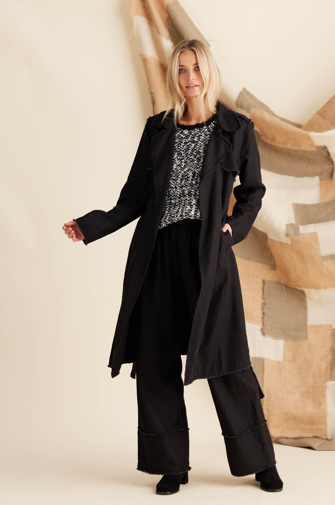 Mia Trench Coat - Black