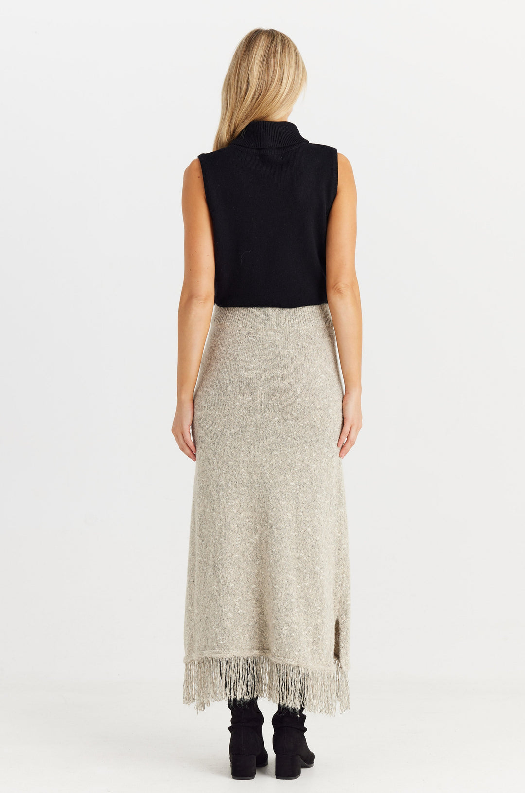 Seville Knit Skirt - Oatmeal