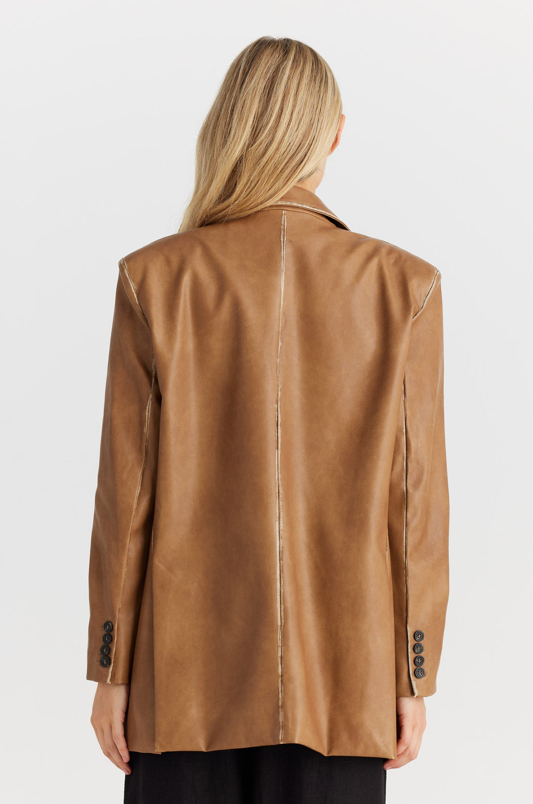 Venice Leather Jacket - Chestnut