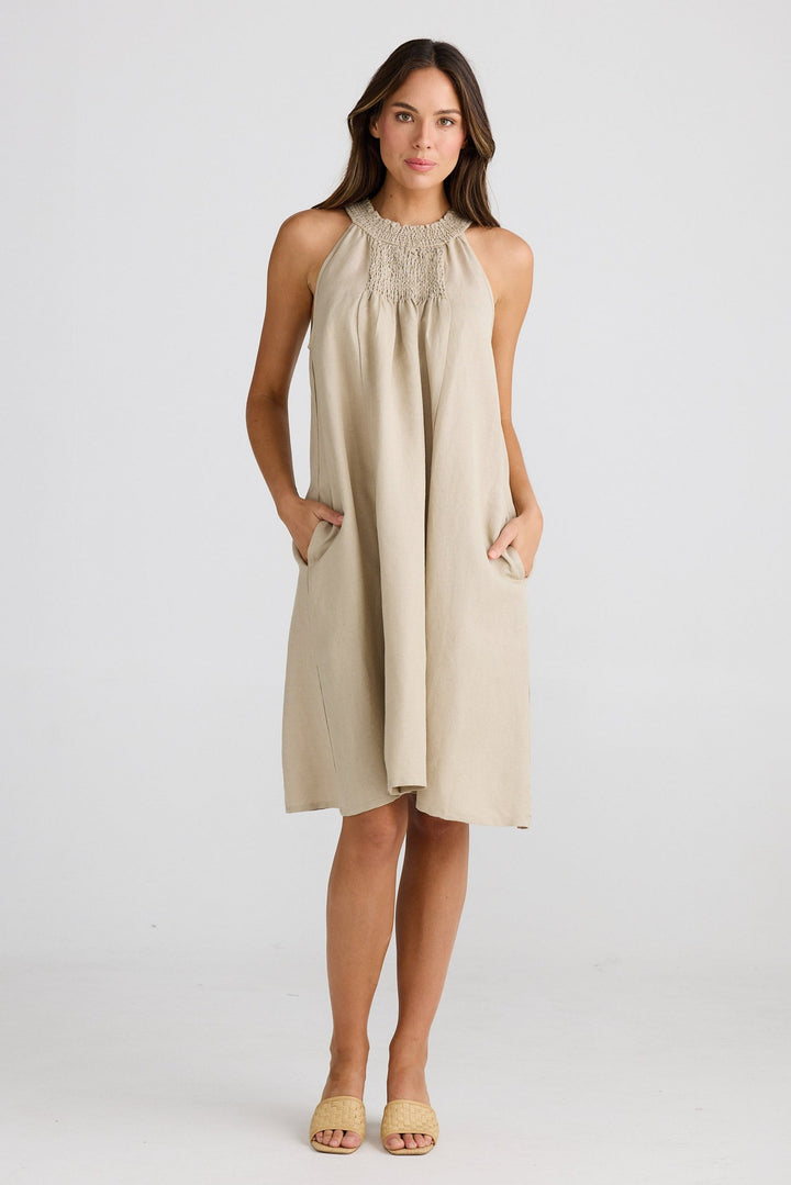 Lopez Dress - Natural Linen Blend