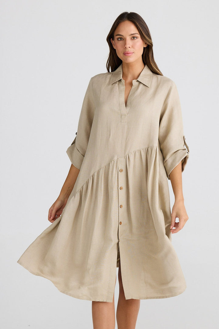 Havana Dress - Natural Linen Blend