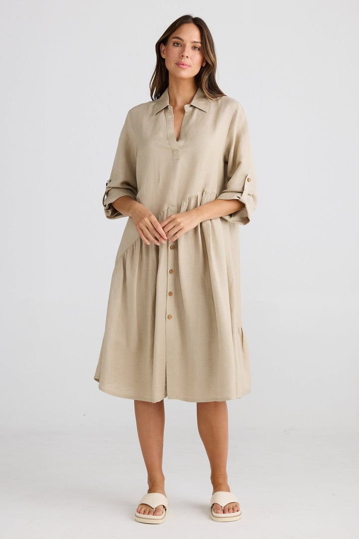 Havana Dress - Natural Linen Blend