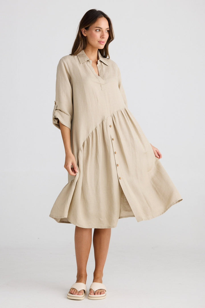 Havana Dress - Natural Linen Blend