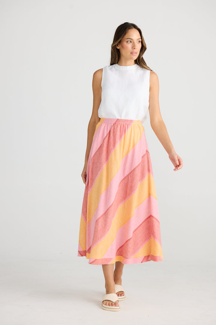 Sicily Skirt - Lisbon Stripe