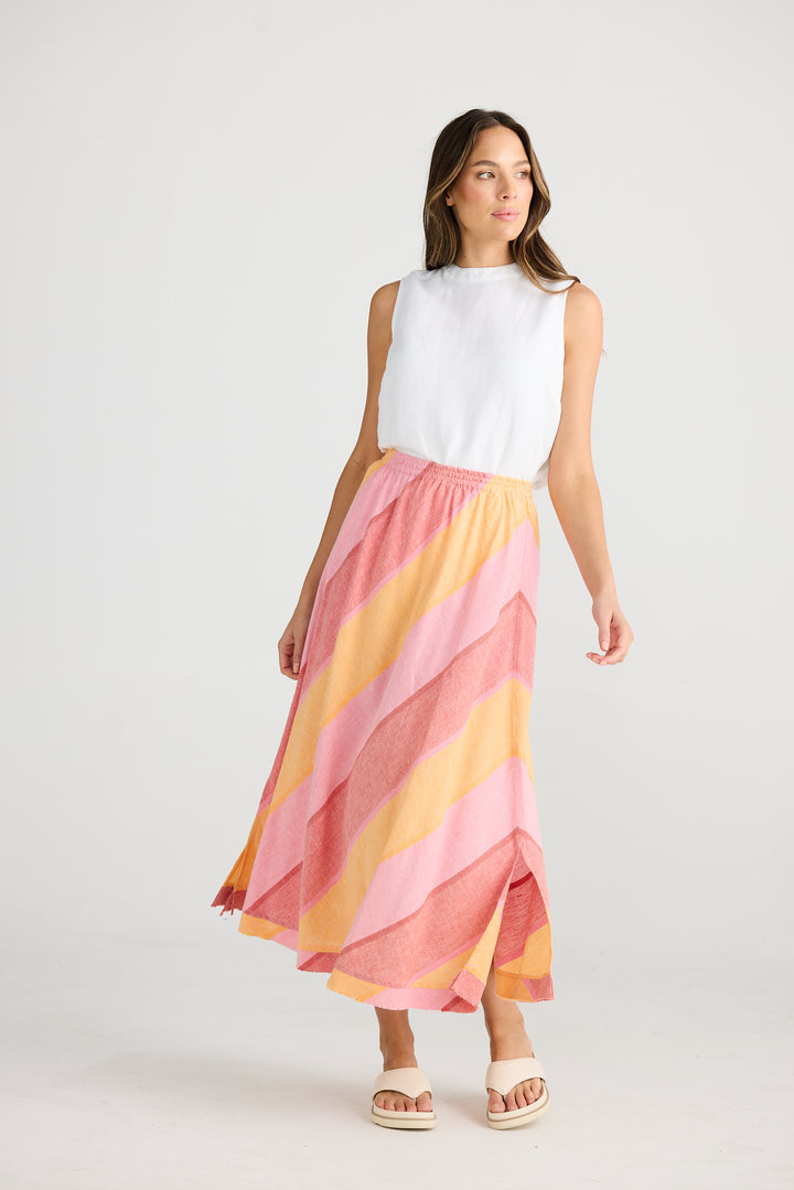 Sicily Skirt - Lisbon Stripe