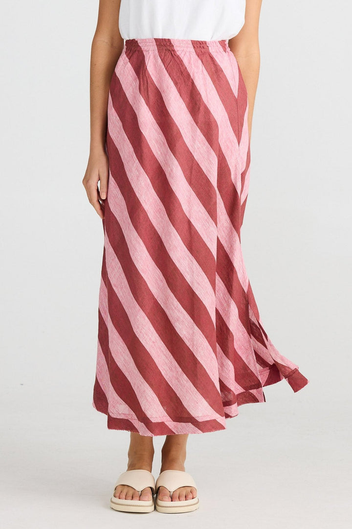 Sicily Skirt - Porto Stripe