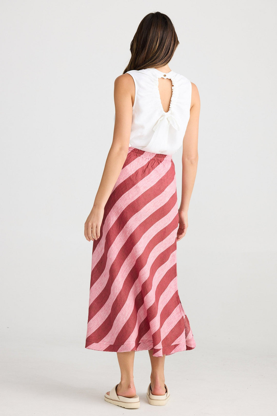 Sicily Skirt - Porto Stripe