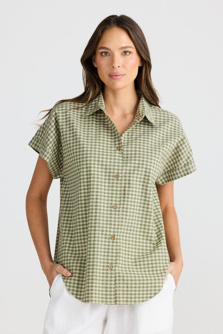 Dune Shirt - Sage Check