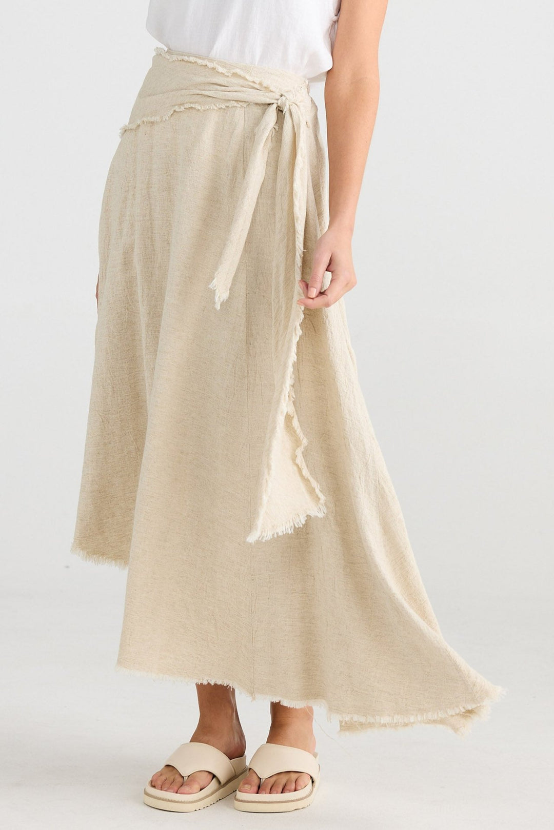 The Edit Skirt - Natural Jaquard