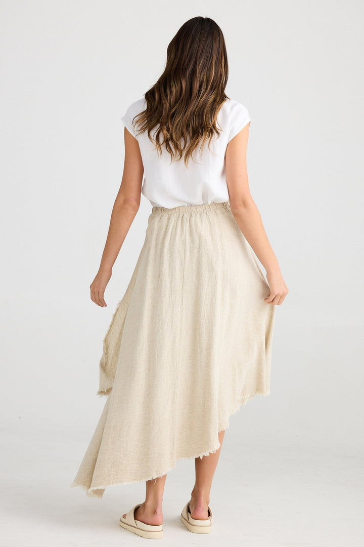 The Edit Skirt - Natural Jaquard