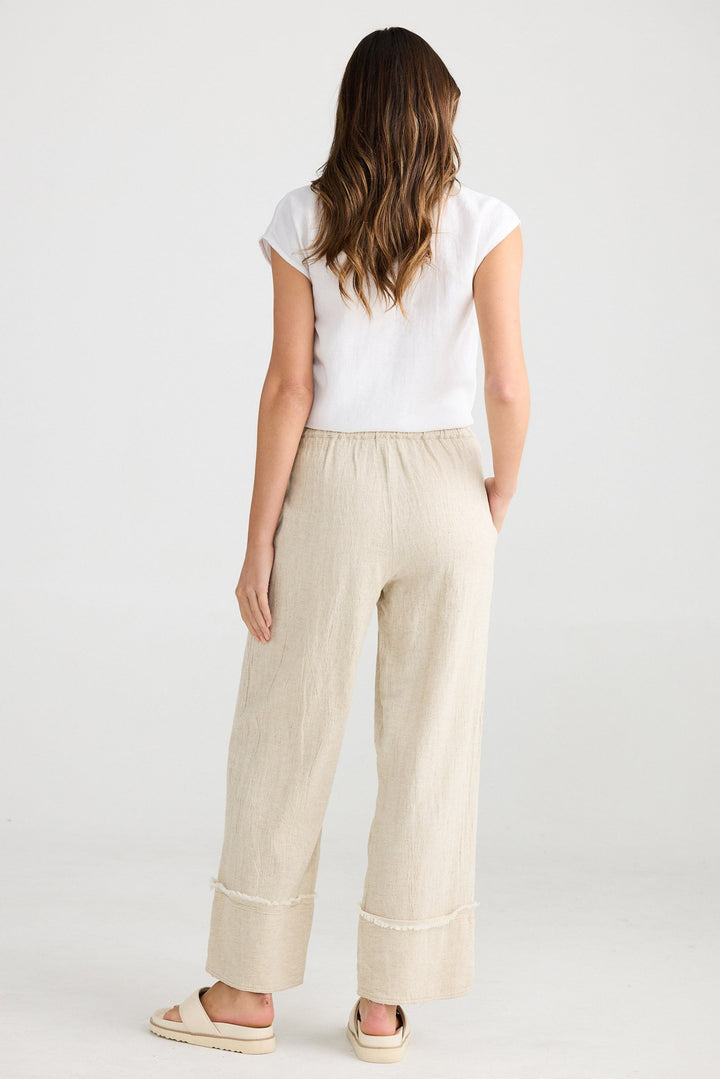 Sienna Pant - Natural Jaquard