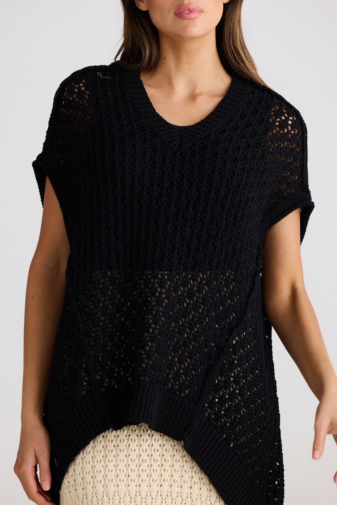 Kasbah Top - Black Crochet