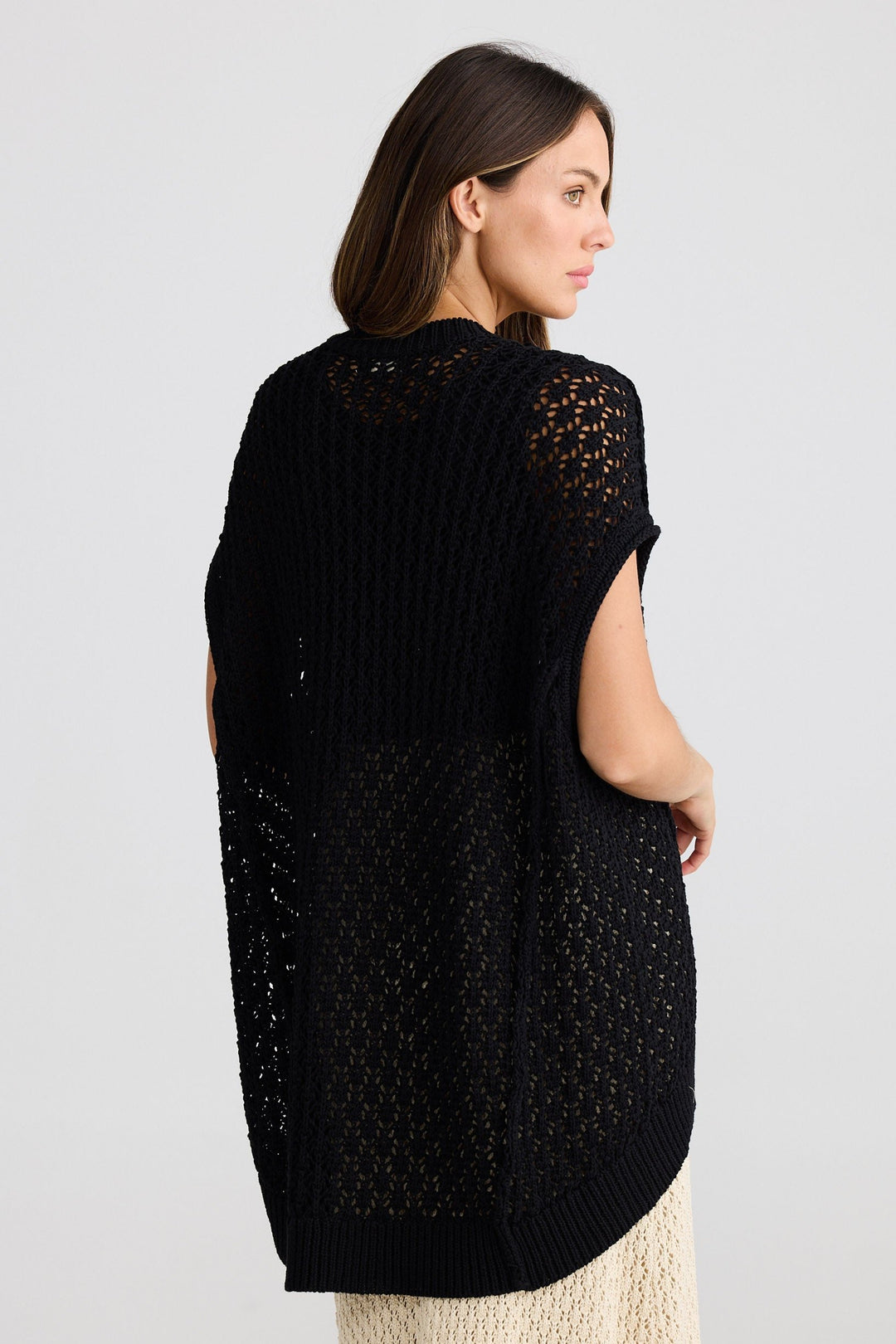 Kasbah Top - Black Crochet