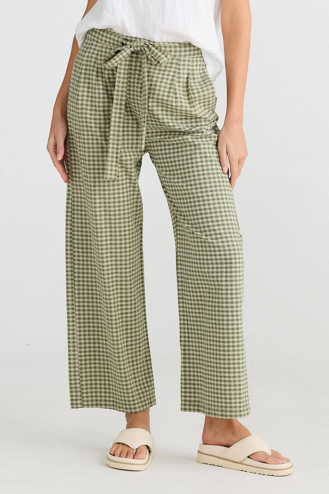 Dickens Pants - Sage Check