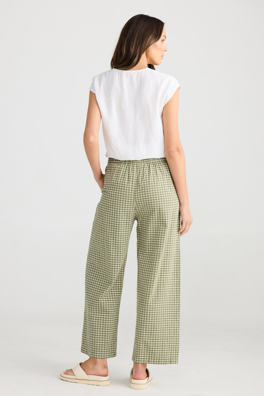 Dickens Pants - Sage Check