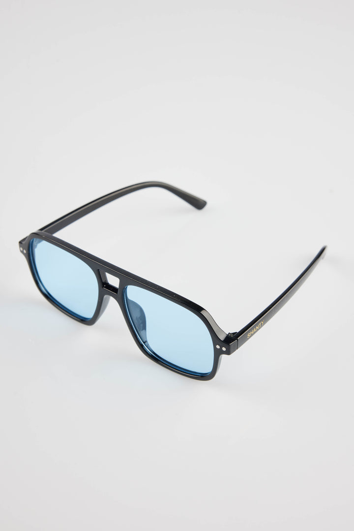 Frida Sunglasses - Black + Blue